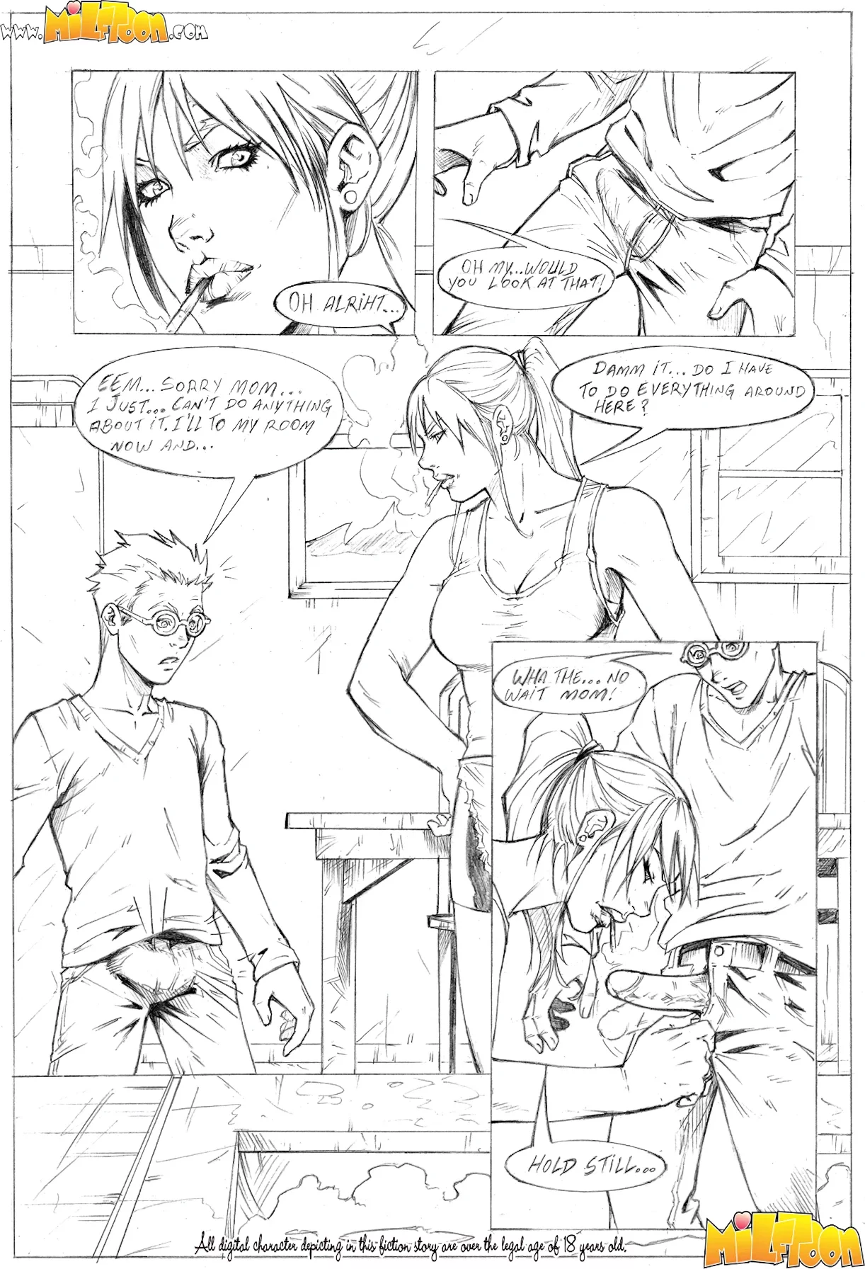 Milftoon - Chores porn comic image number 6