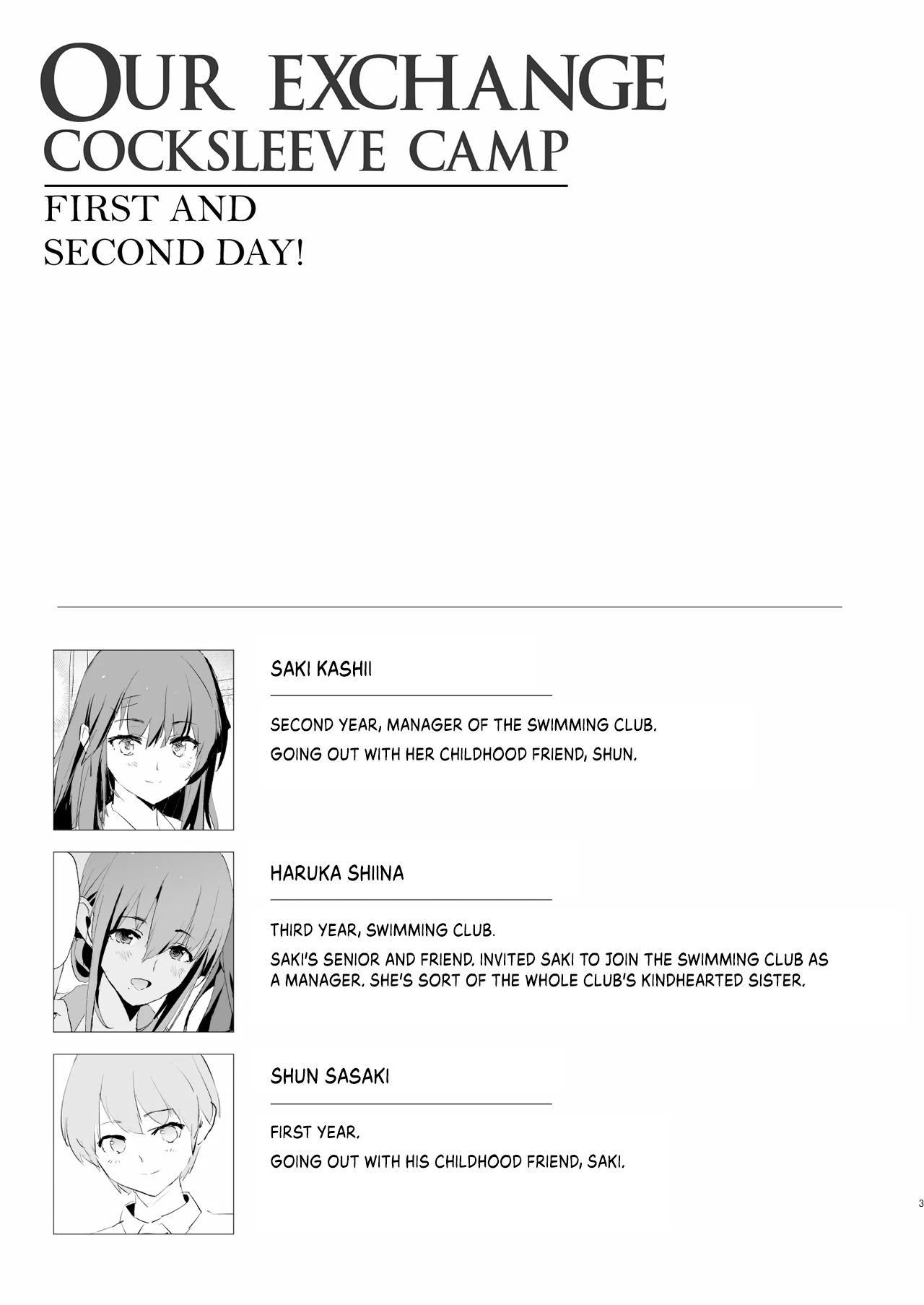 Our Exchange Cocksleeve Camp - First and Second Day! + Extra and Bonus Paper image number 1