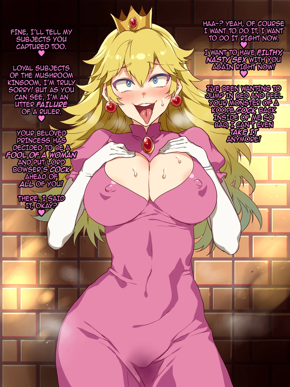 Princess Peach Koopa Corruption Append!  Kameochi Momohime Append! image number 2