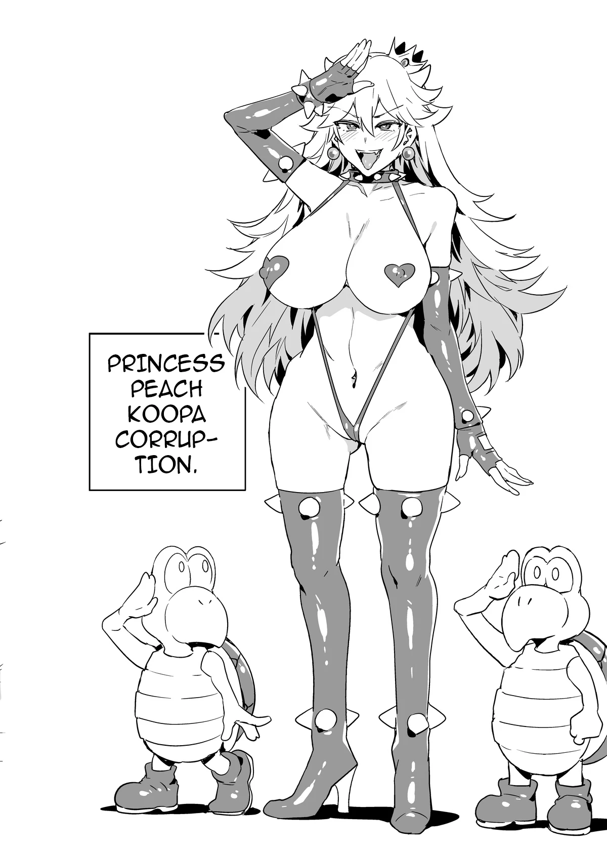 Princess Peach Koopa Corruption Append!  Kameochi Momohime Append! image number 54