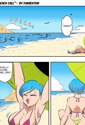 Beach call by funsexydragonball color by zerocrow