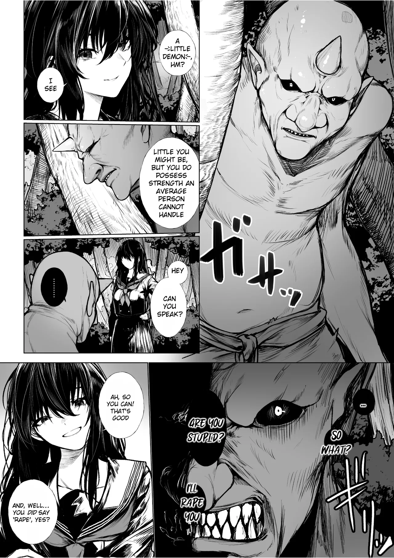 Haraiya Isnt Going to Lose to a Little Demon  Haraiya wa Kooni ni Nanka Makenai Haiboku Route Ban image number 1