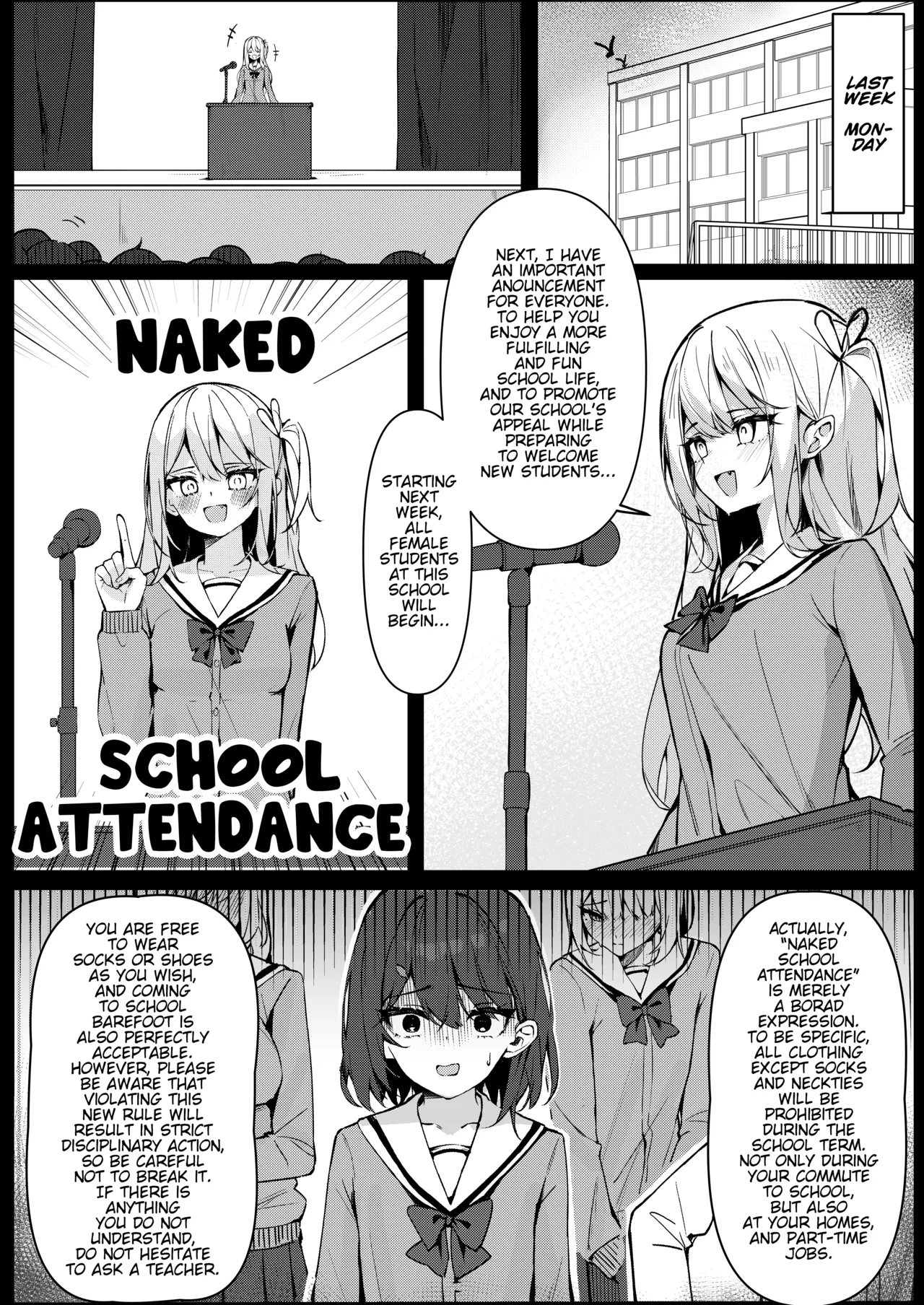 Starting Today, Ill be Going to School Naked  Kyou Kara Zenra Toukou image number 7