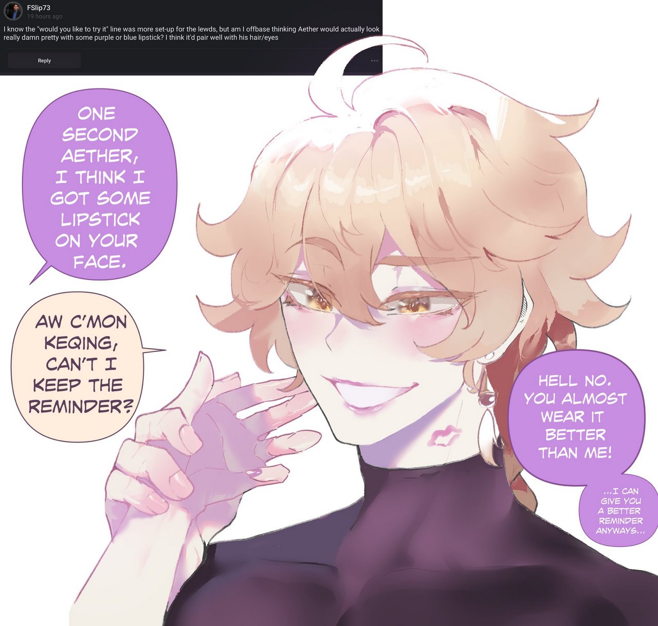 Aether x Keqing image number 17