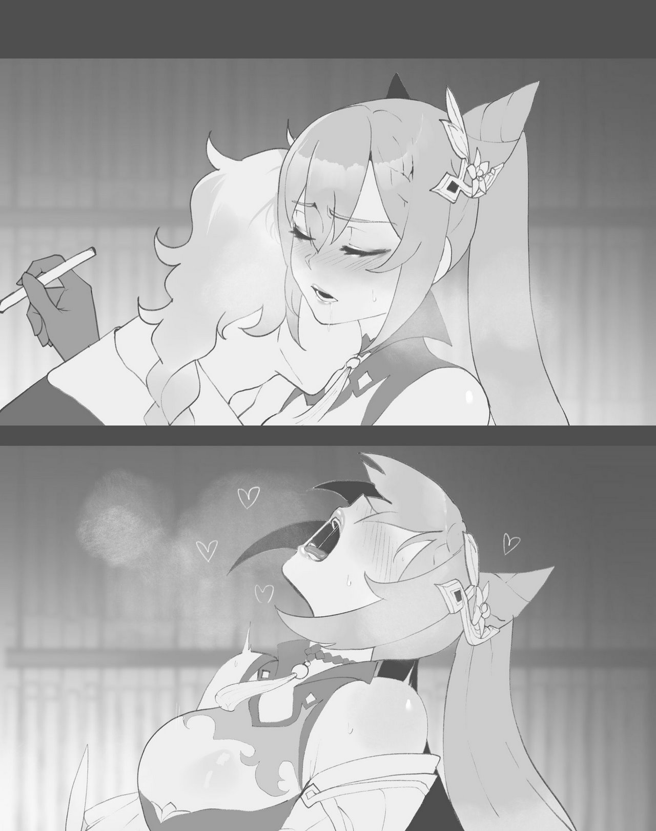 Aether x Keqing image number 4