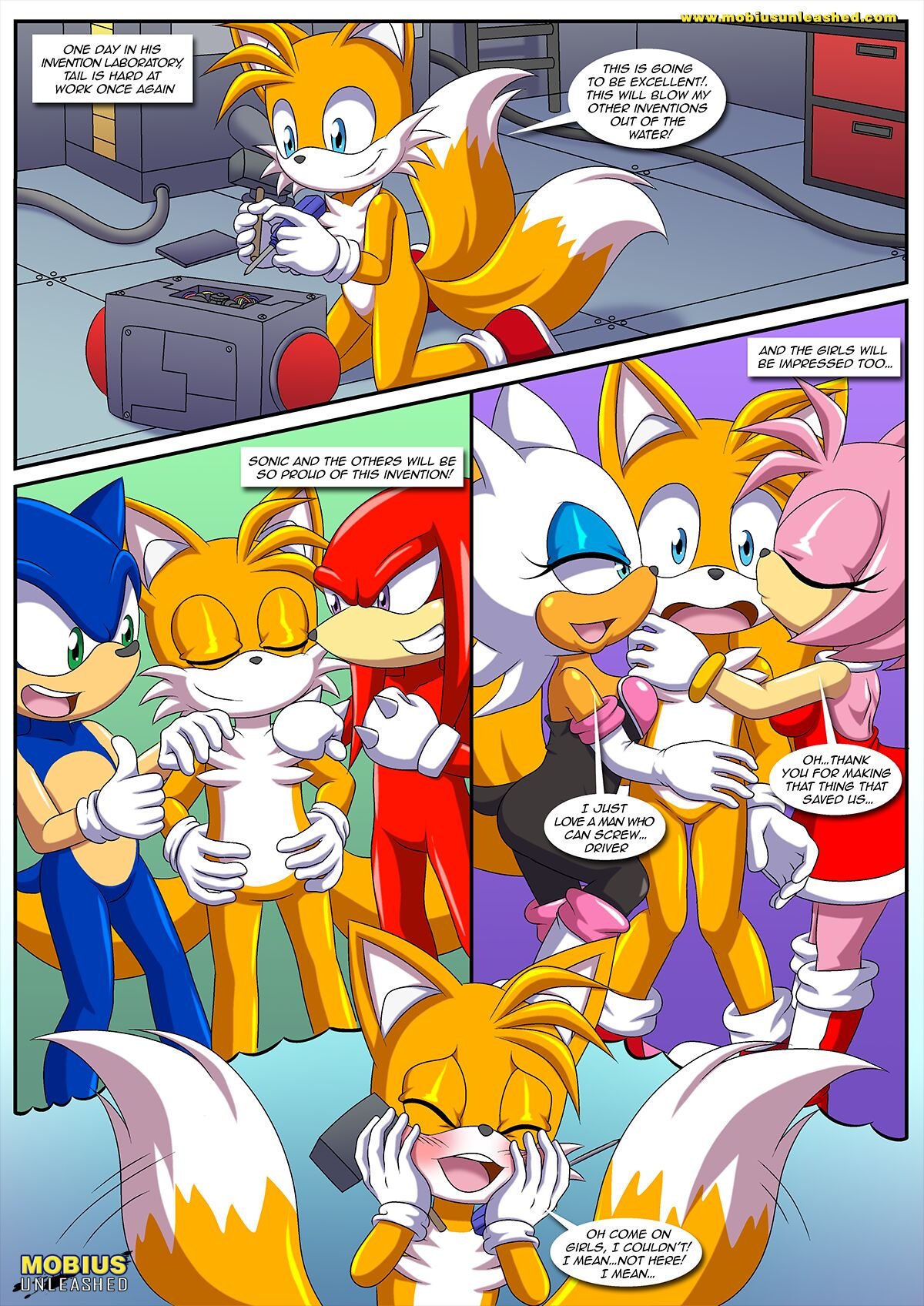 Palcomix - go fuck yourself tails  (Sonic the Hedgehog) (English) porn comic image number 1