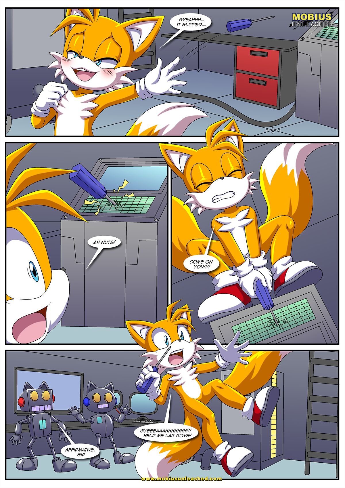 Palcomix - go fuck yourself tails  (Sonic the Hedgehog) (English) porn comic image number 2