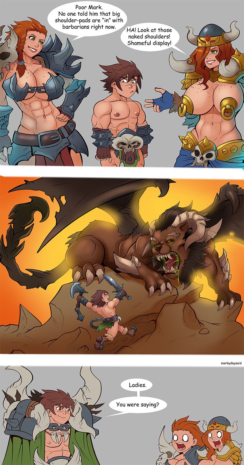 Markydaysaid - Mark The Barbarian Dwarf porn comic image number 58