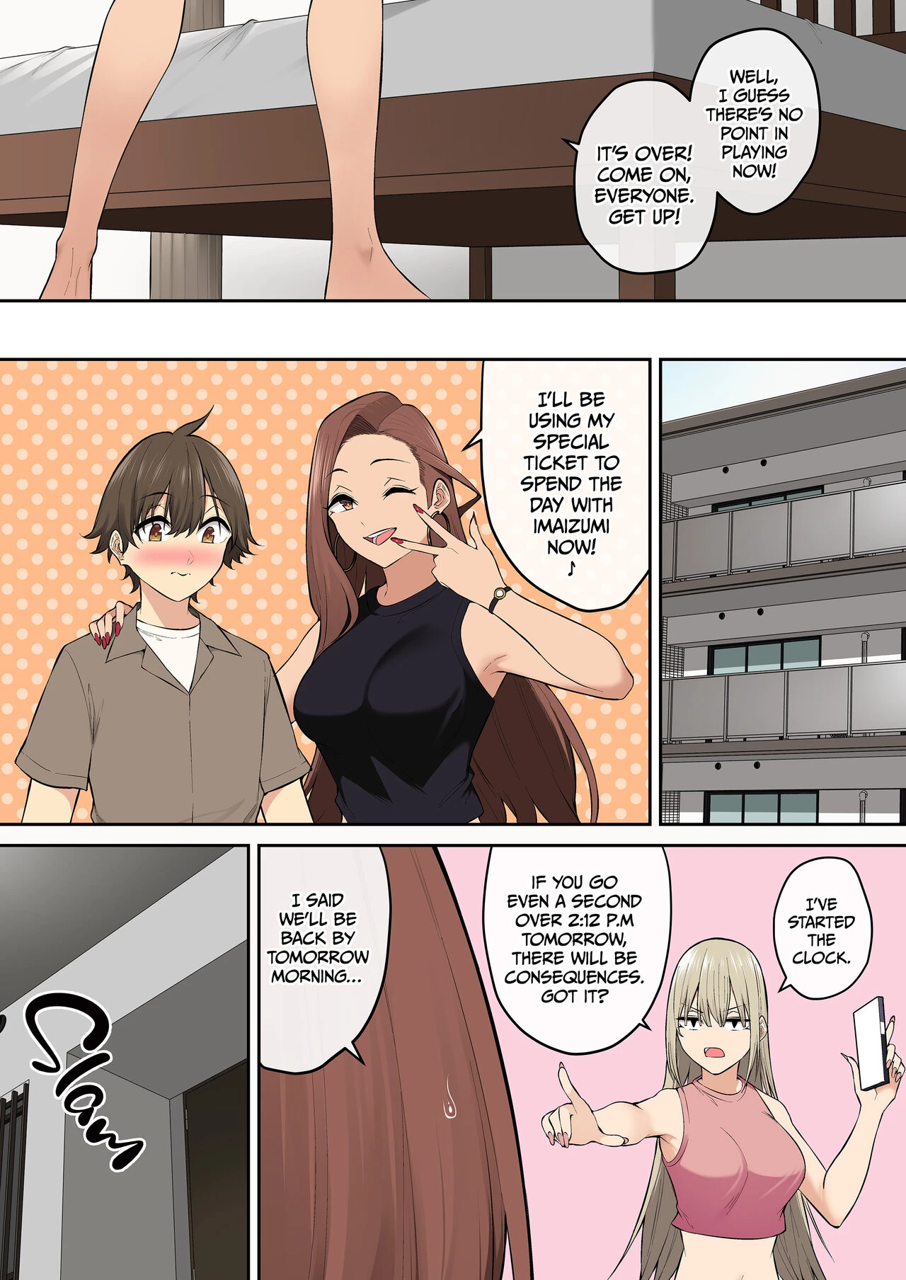 Imaizumi Brings All the Gyarus to His House 7 image number 52