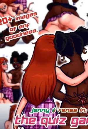 Renee and Jenny in the Strip Quiz Game