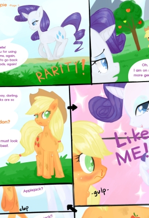 Rarity and applejack porn comic