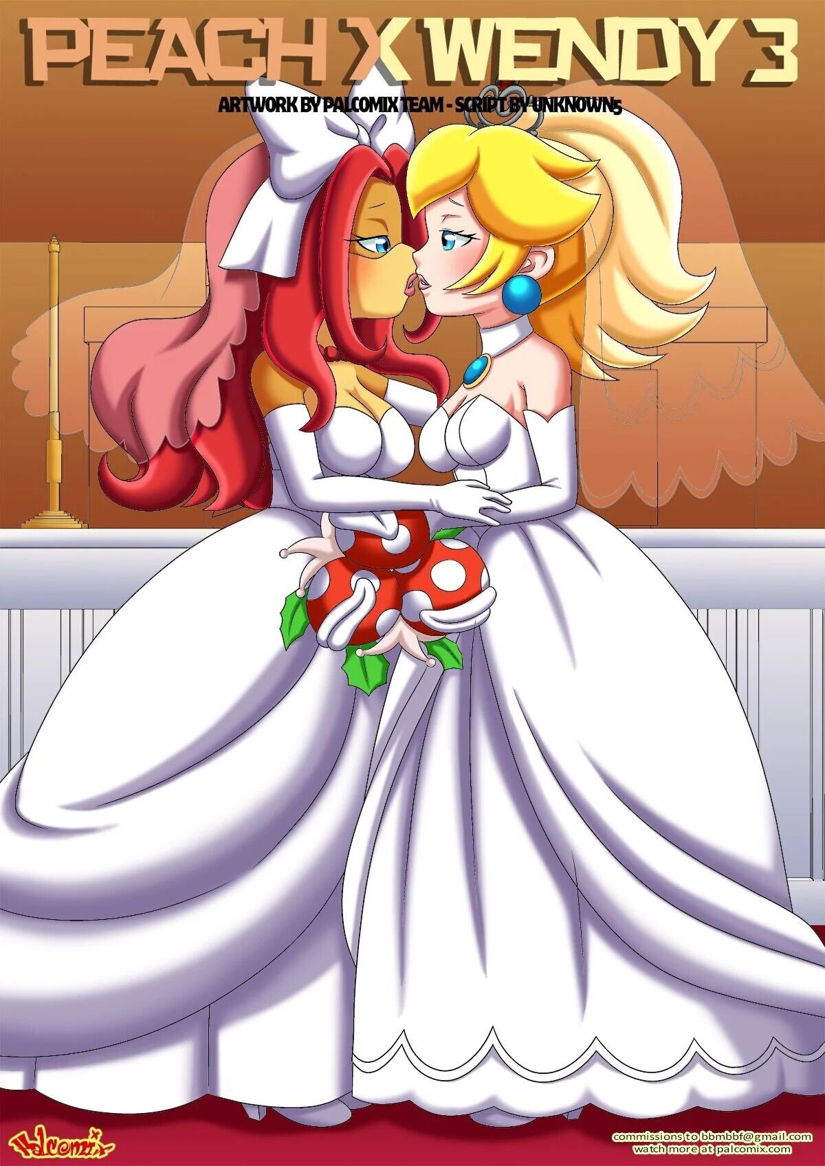 Palcomix -Peach X Wendy 3 (Mario) - english porn comic