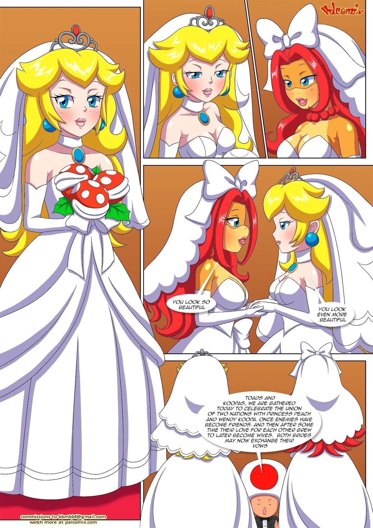 Palcomix -Peach X Wendy 3 (Mario) - english porn comic image number 2