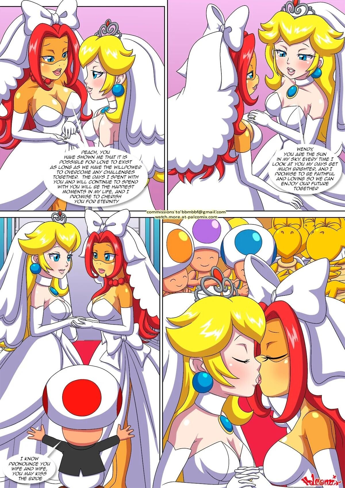 Palcomix -Peach X Wendy 3 (Mario) - english porn comic image number 3