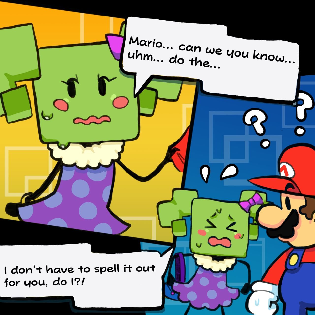 Mimi x Mario (Super Paper Mario) image number 4