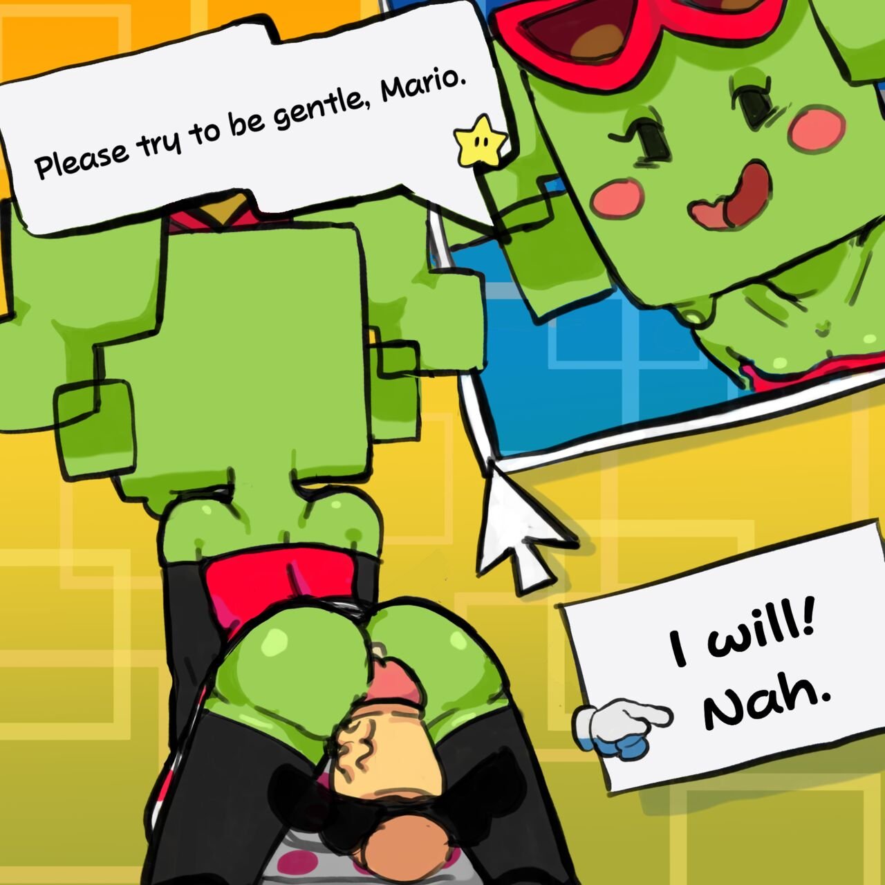 Mimi x Mario (Super Paper Mario) image number 6