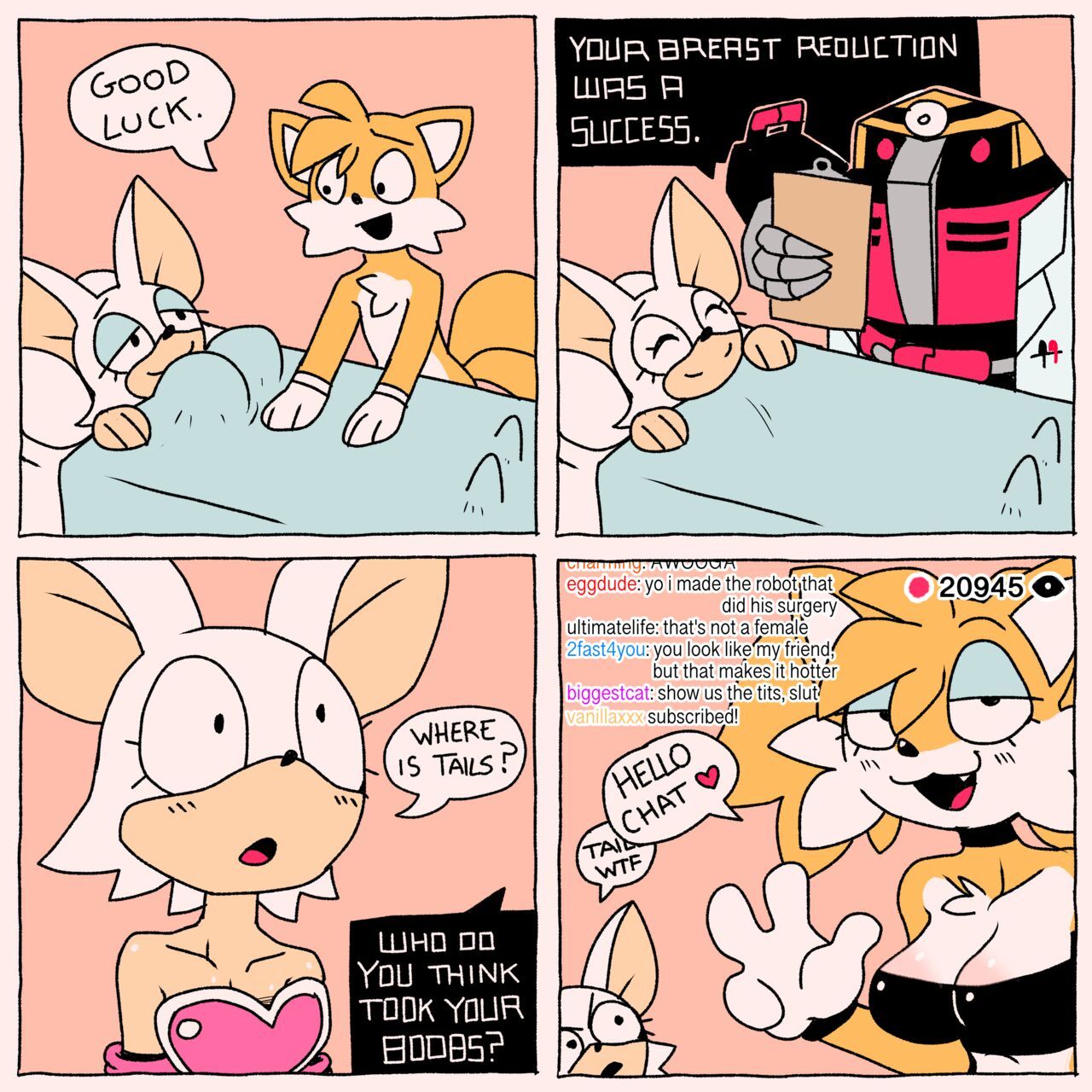 Tails Spectacular Boob Heist!