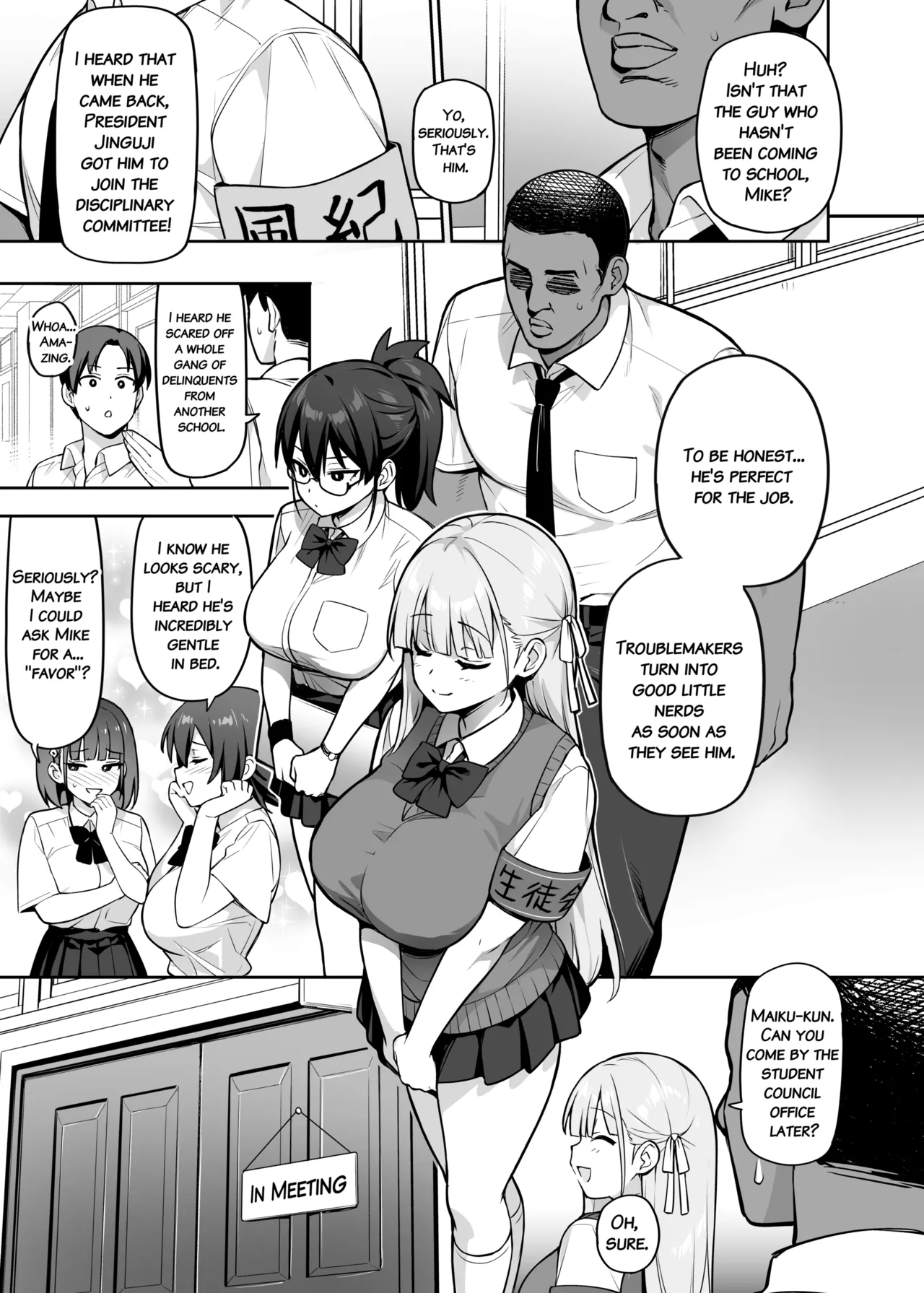About the Student Council Members Huge Tits!  Seitokai no Joshi-tachi ga Kyonyuu Sugiru Ken image number 53