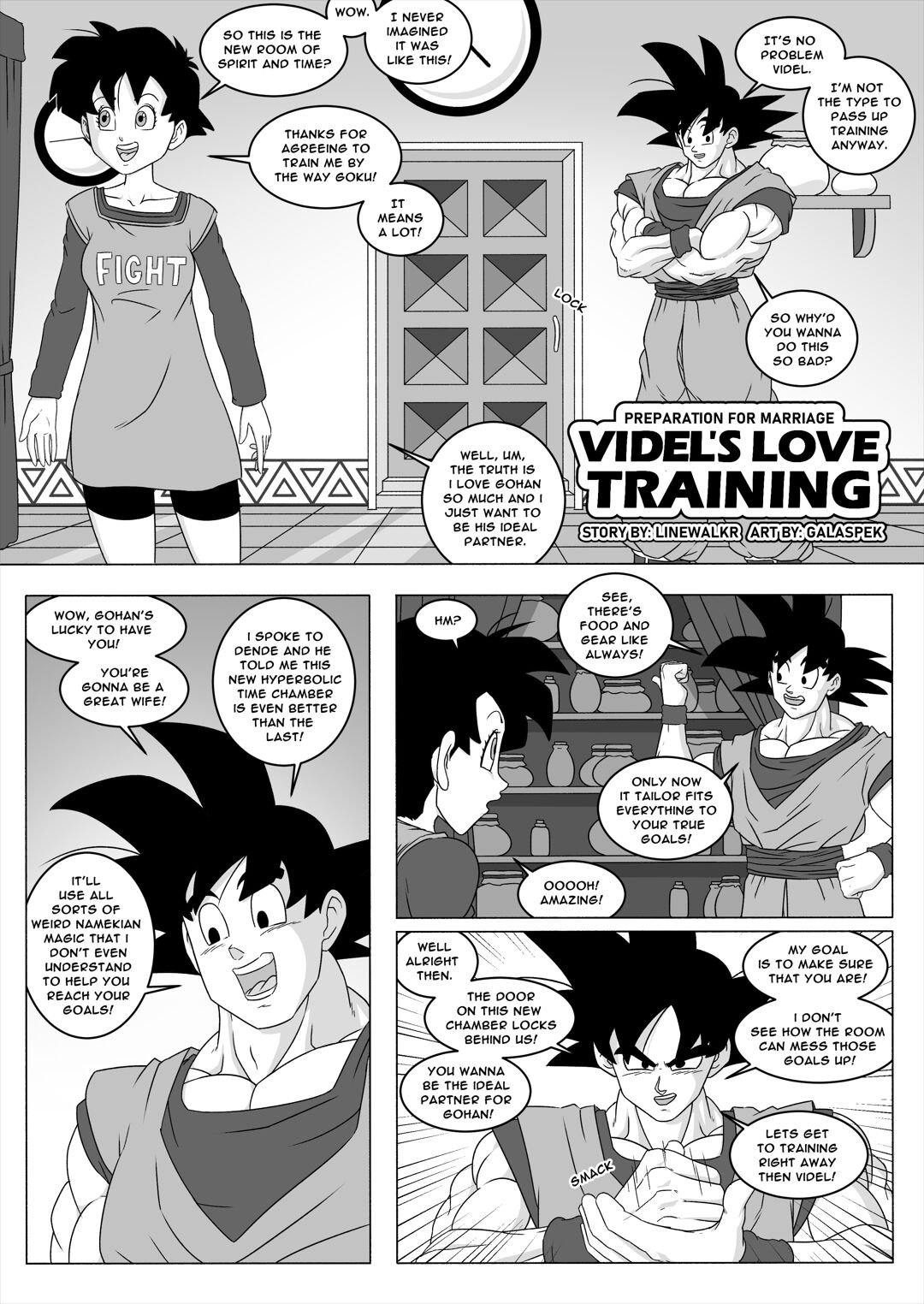 Galaspek - Videls Love Training (Dragon Ball Z) porn comic